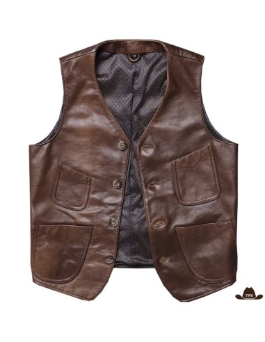 Gilet en Cuir Sans Manches votre